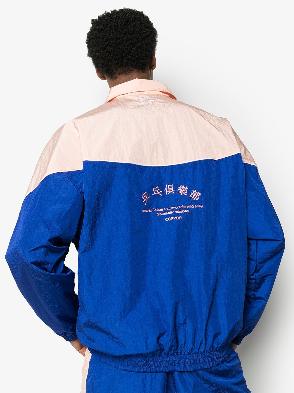 embroidered-logo track jacket - 3