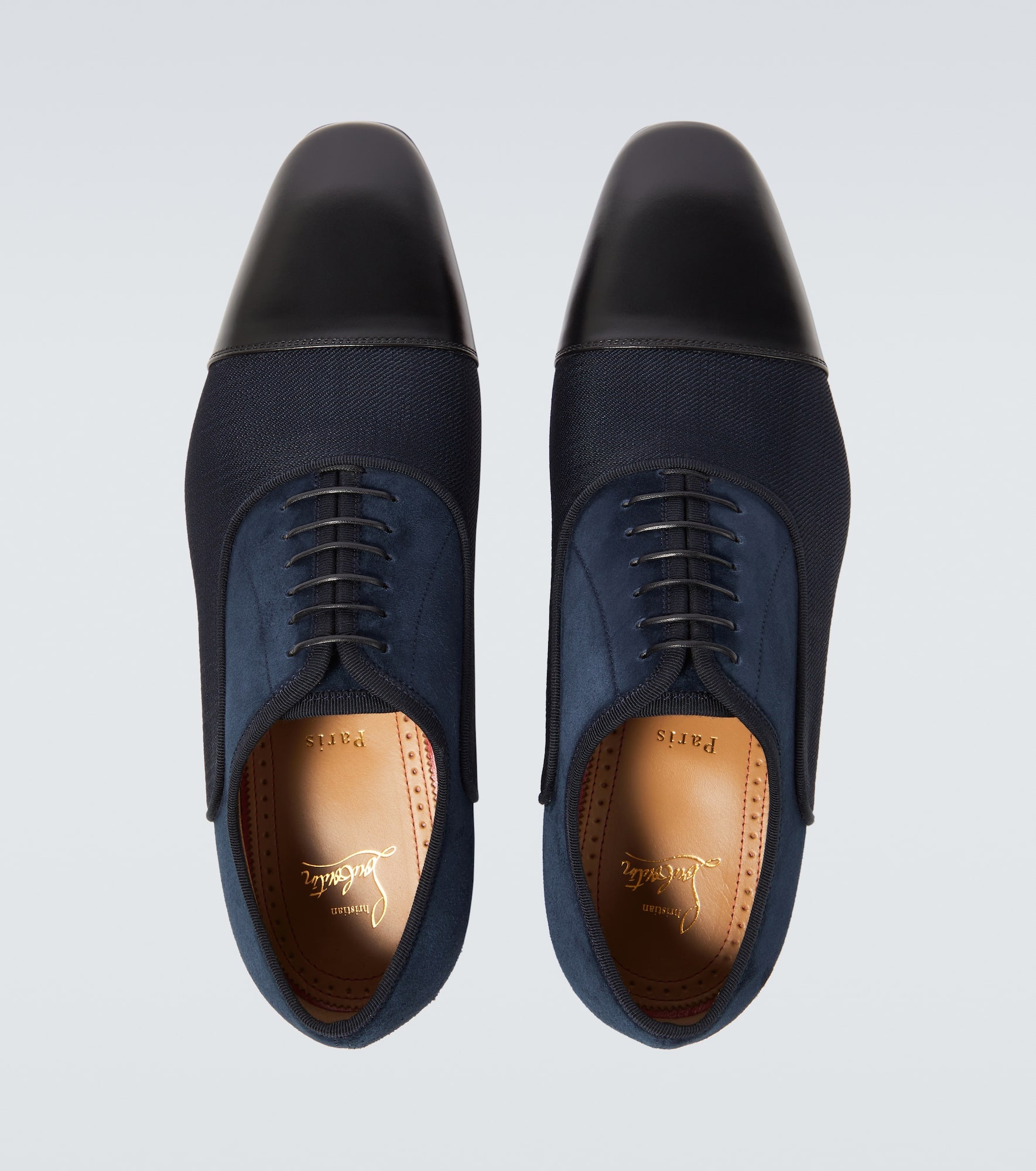 Greggo leather-trimmed Oxford shoes - 4