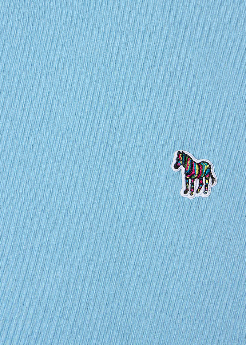 Paul Smith Sky Blue Organic Cotton Zebra Logo T-Shirt outlook