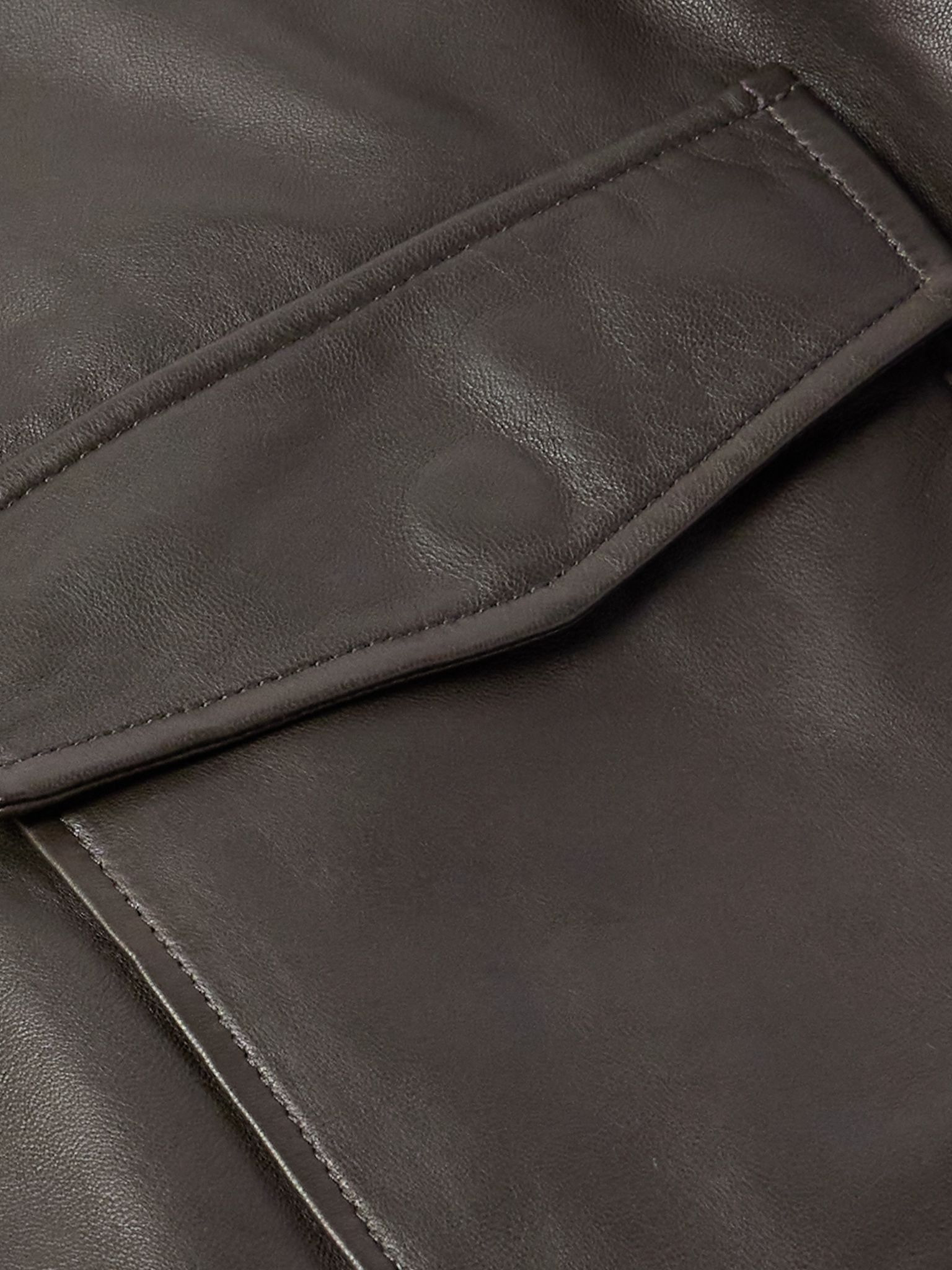 Majorca Leather Jacket Brown - 6