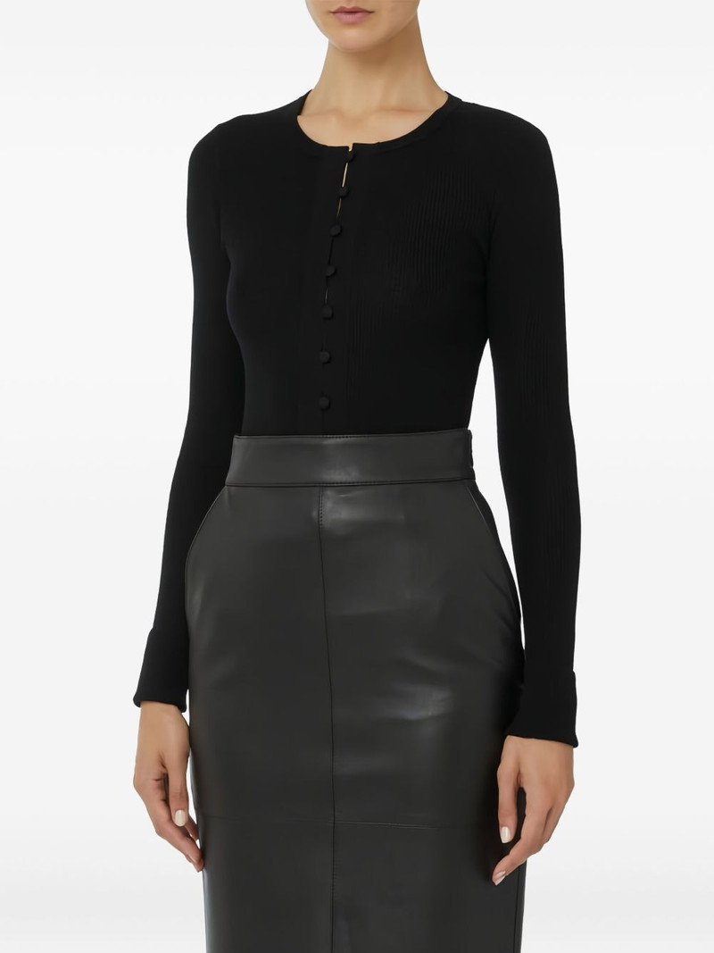 ELISABETTA FRANCHI lettering cardigan outlook