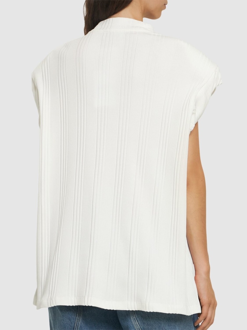 Laurie ribbed jersey t-shirt - 3