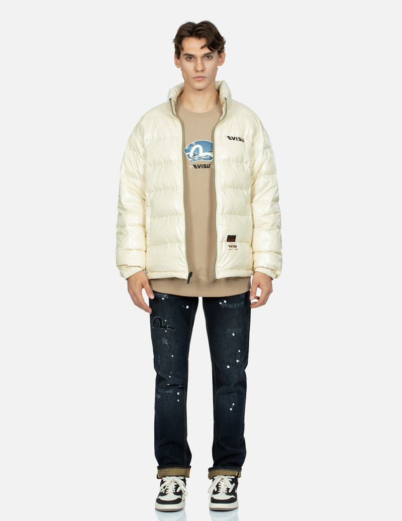 SEAGULL PRINT SLIM FIT DENIM JEANS #2010 6