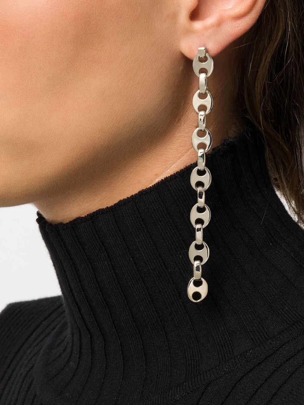 chain link earrings - 2