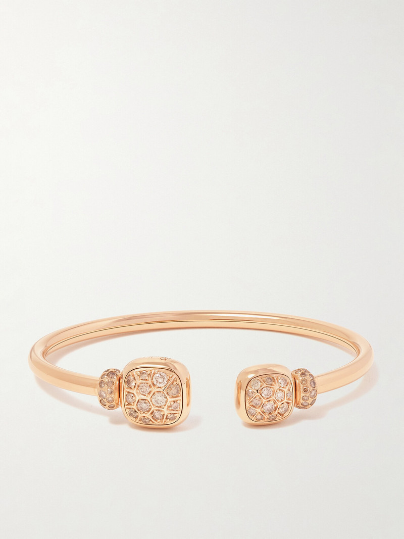 Nudo 18-karat Rose Gold, Diamond And Topaz Cuff 1