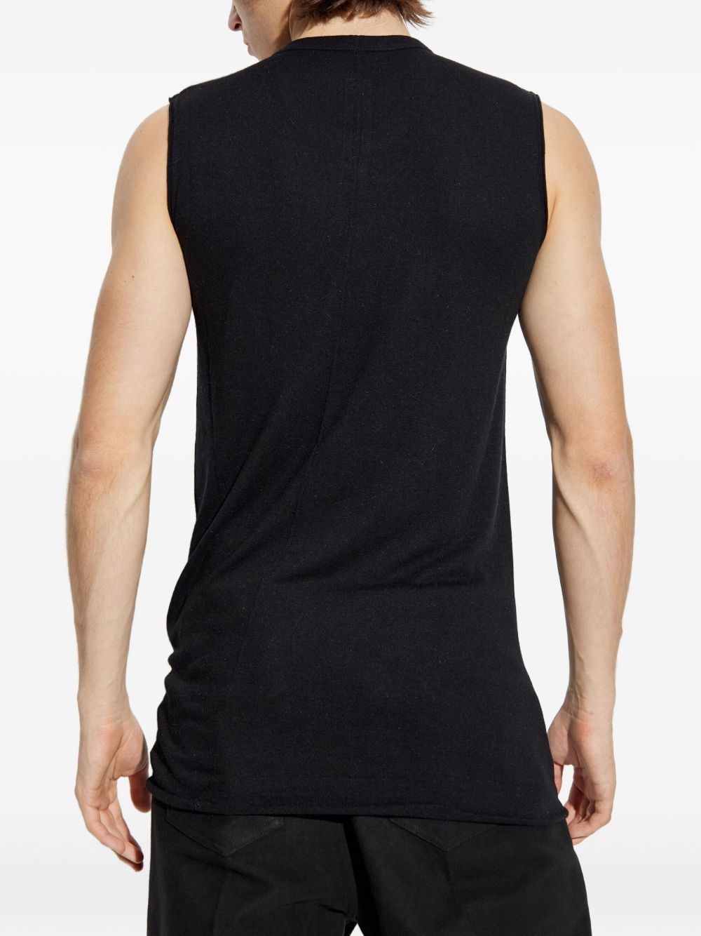 round-neck sleeveless vest - 4
