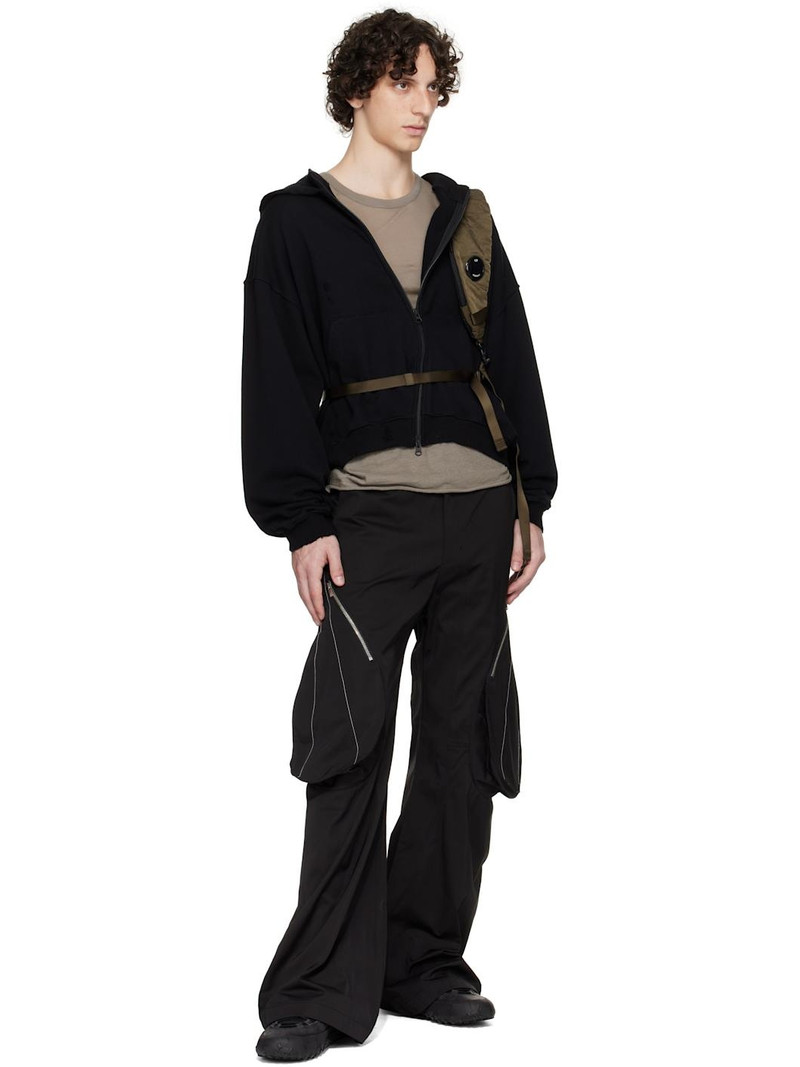 FFFPOSTALSERVICE Black Tear Drop Cargo Pants outlook