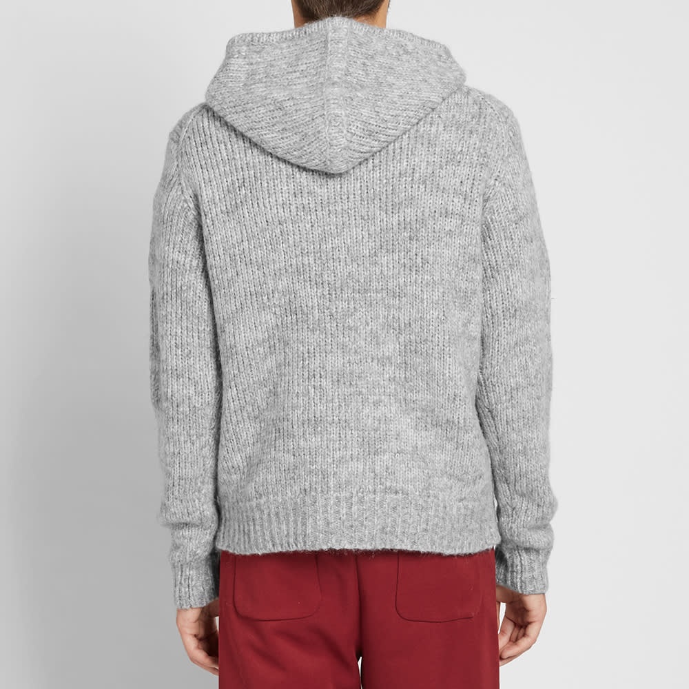 Helmut Lang Ghost Marl Knitted Hoody - 5