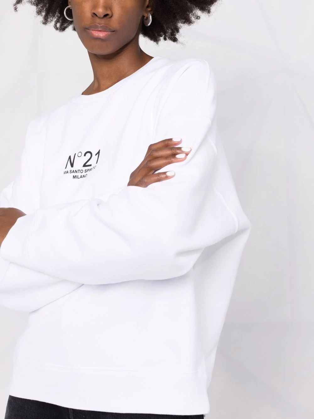 logo-print relaxed-fit sweatshirt - 8