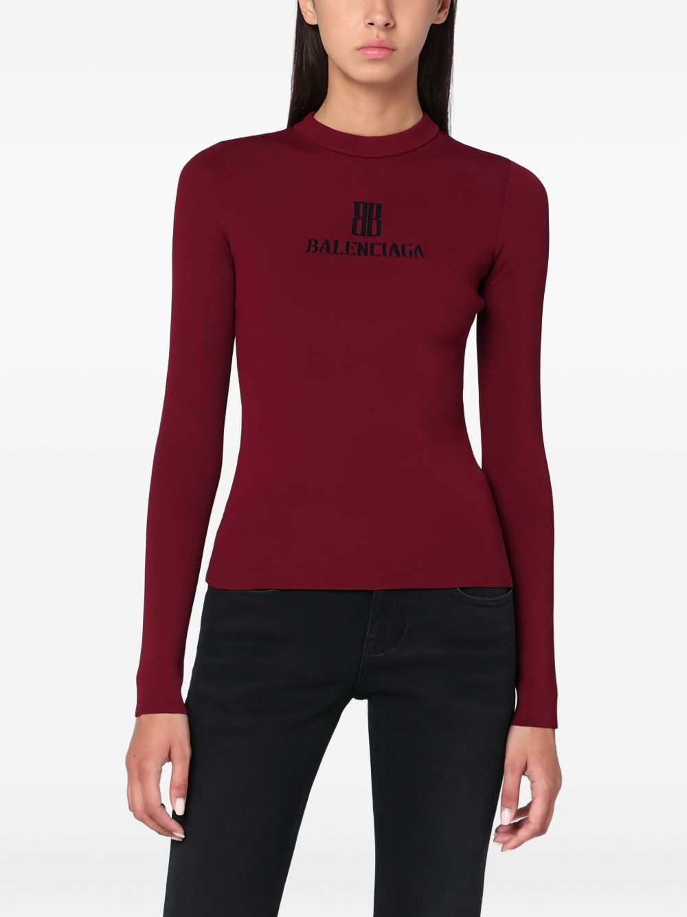 logo-print sweater - 3