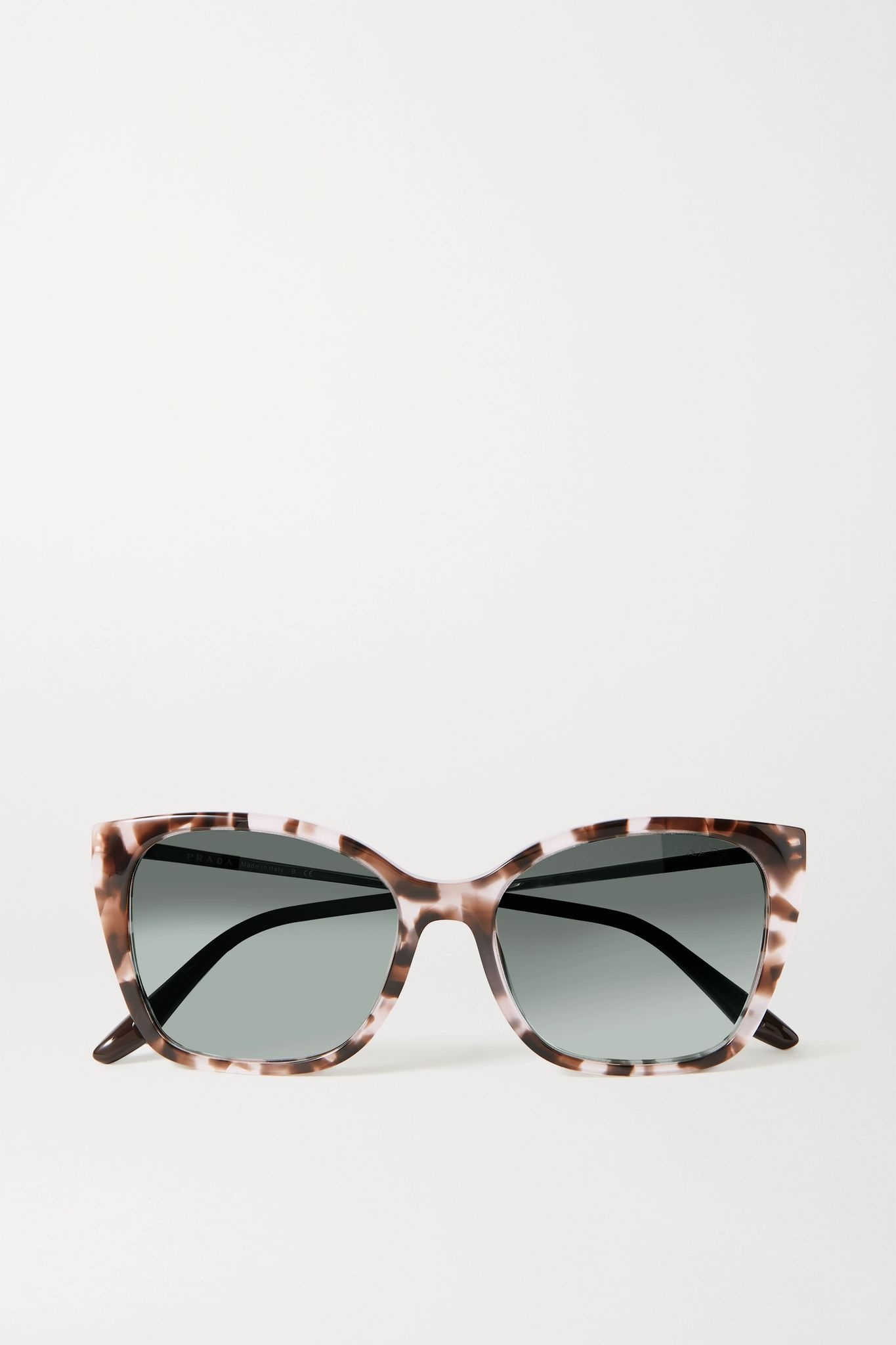 Cat-eye tortoiseshell acetate and gold-tone sunglasses - 1