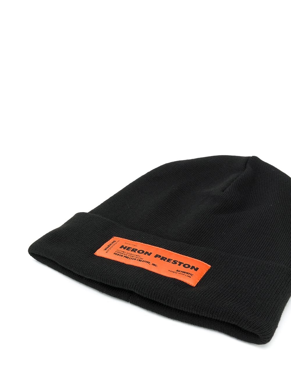 logo patch beanie hat - 2