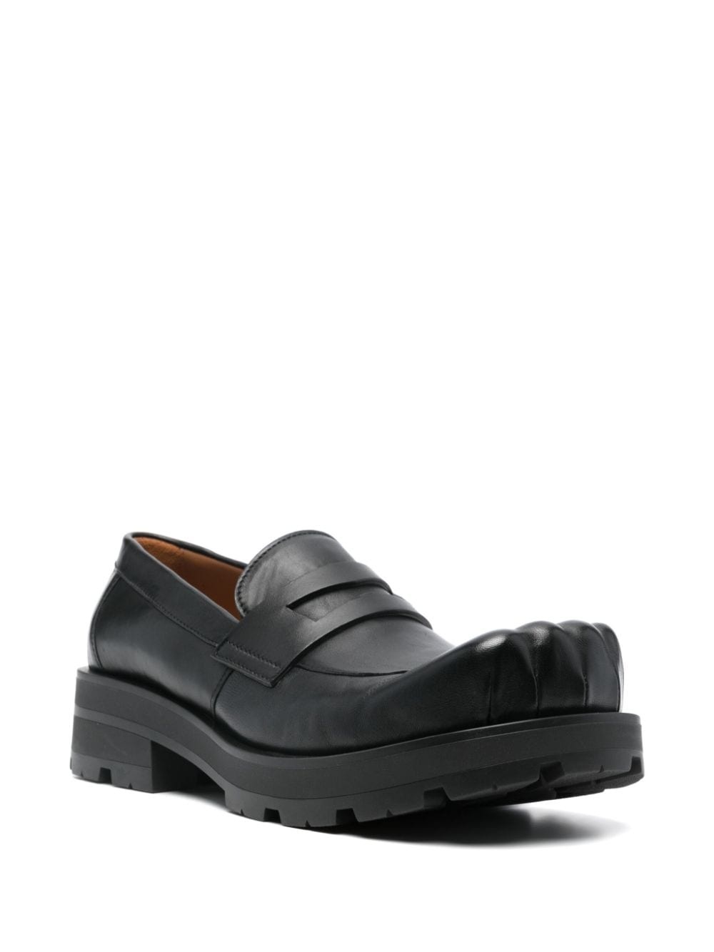 Sheathed Moggies sculpted-toe loafers - 2