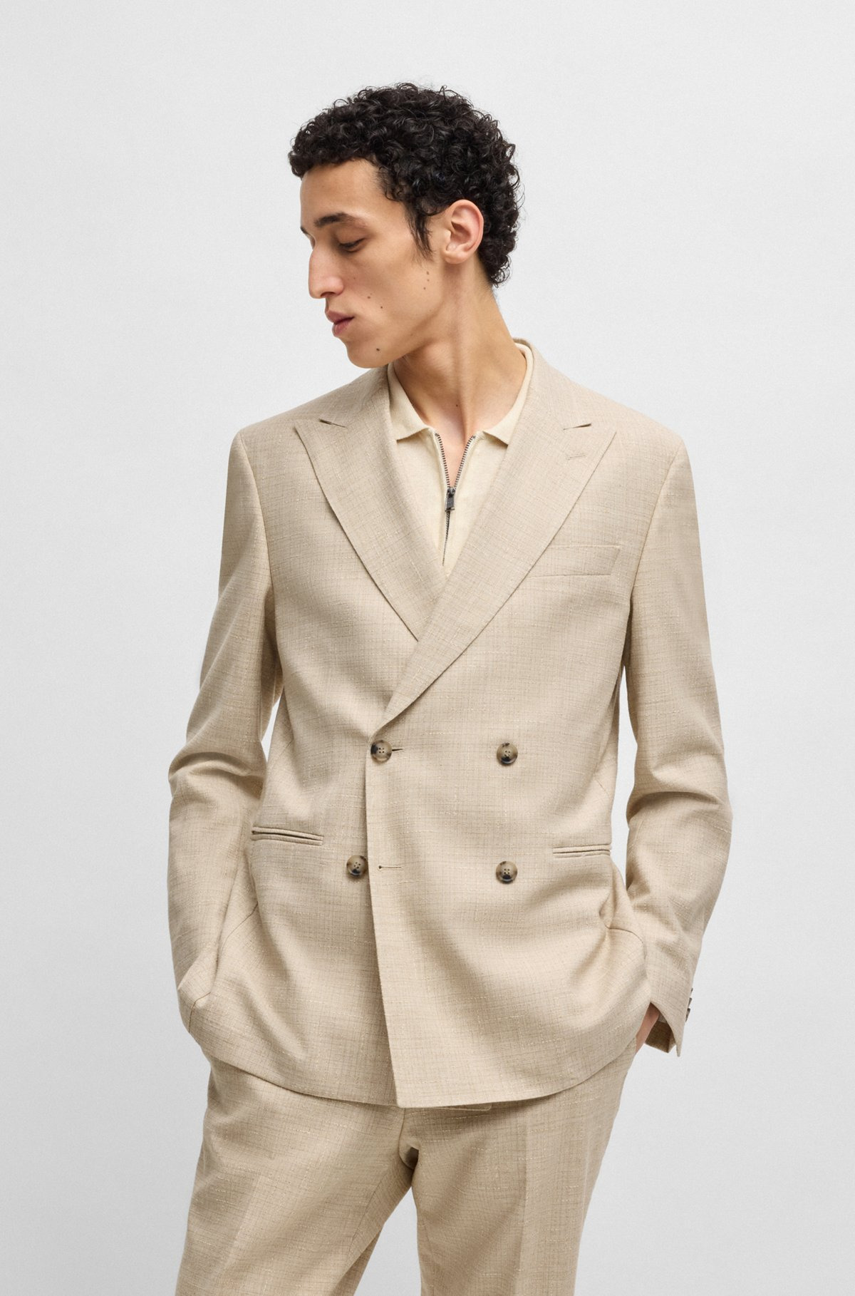 TWO-PIECE SUIT IN PATTERNED TWEED - 2