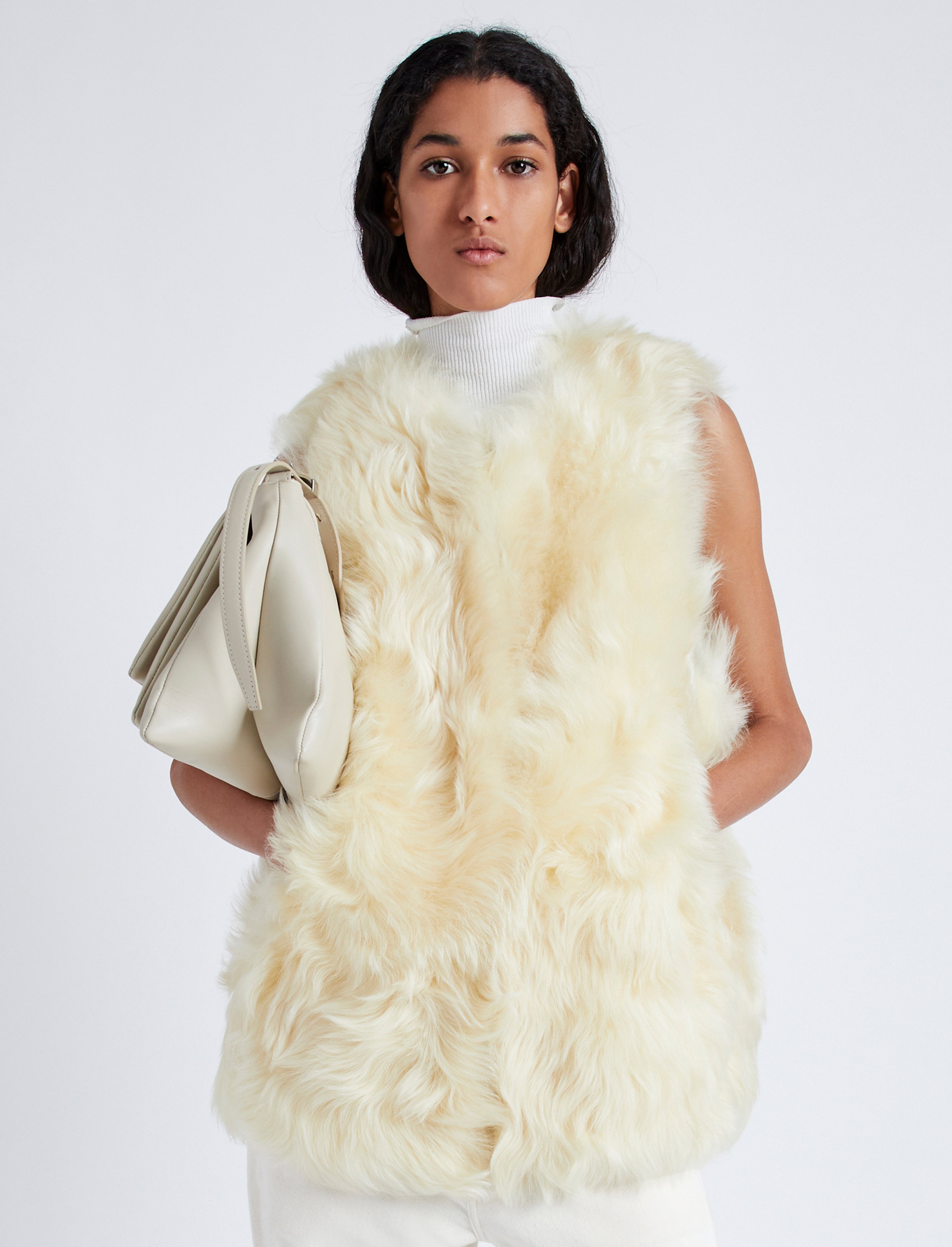 Aubrey Vest in Shearling - 2