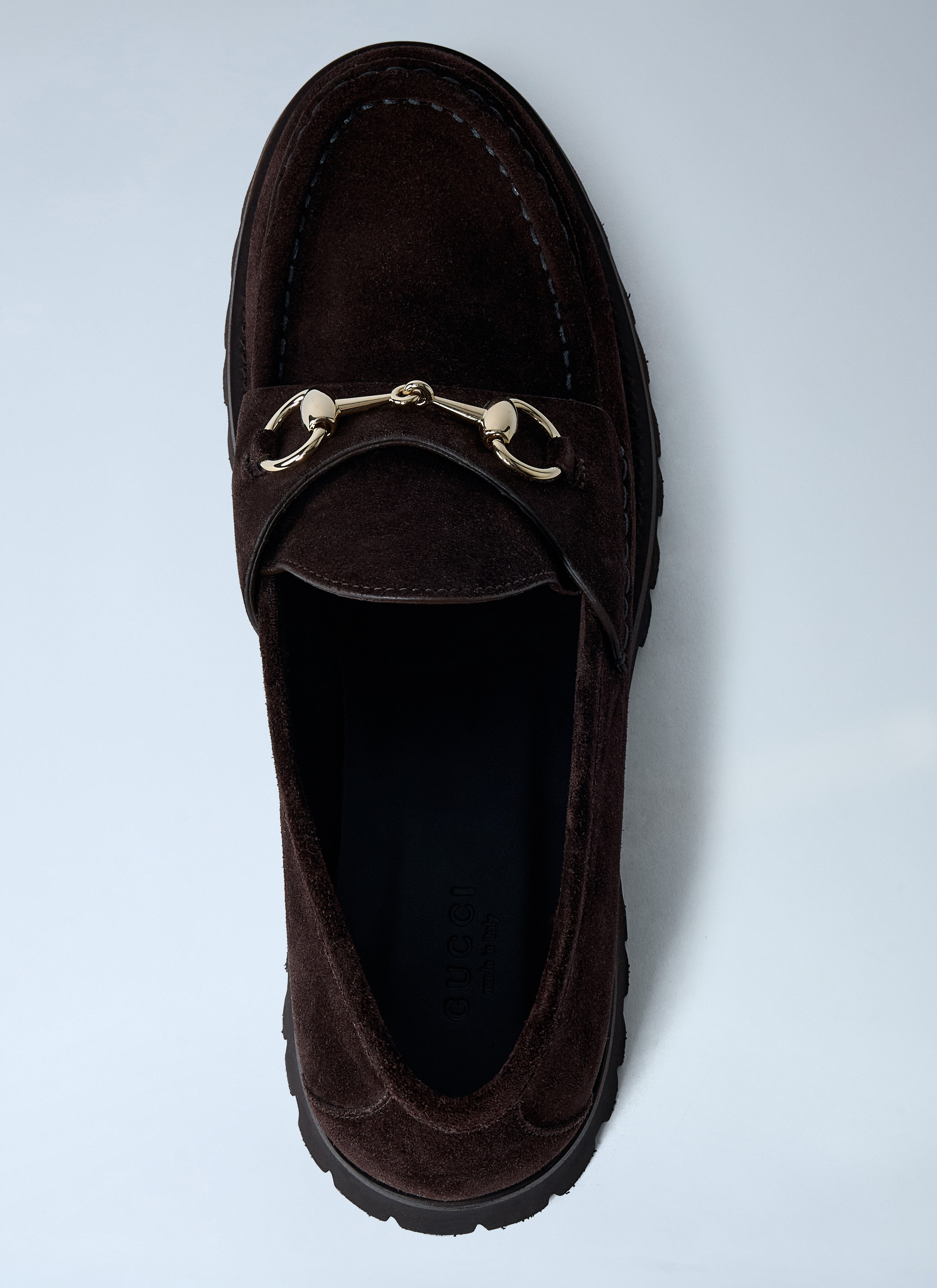 Gucci Women Horsebit Suede Loafters - 6