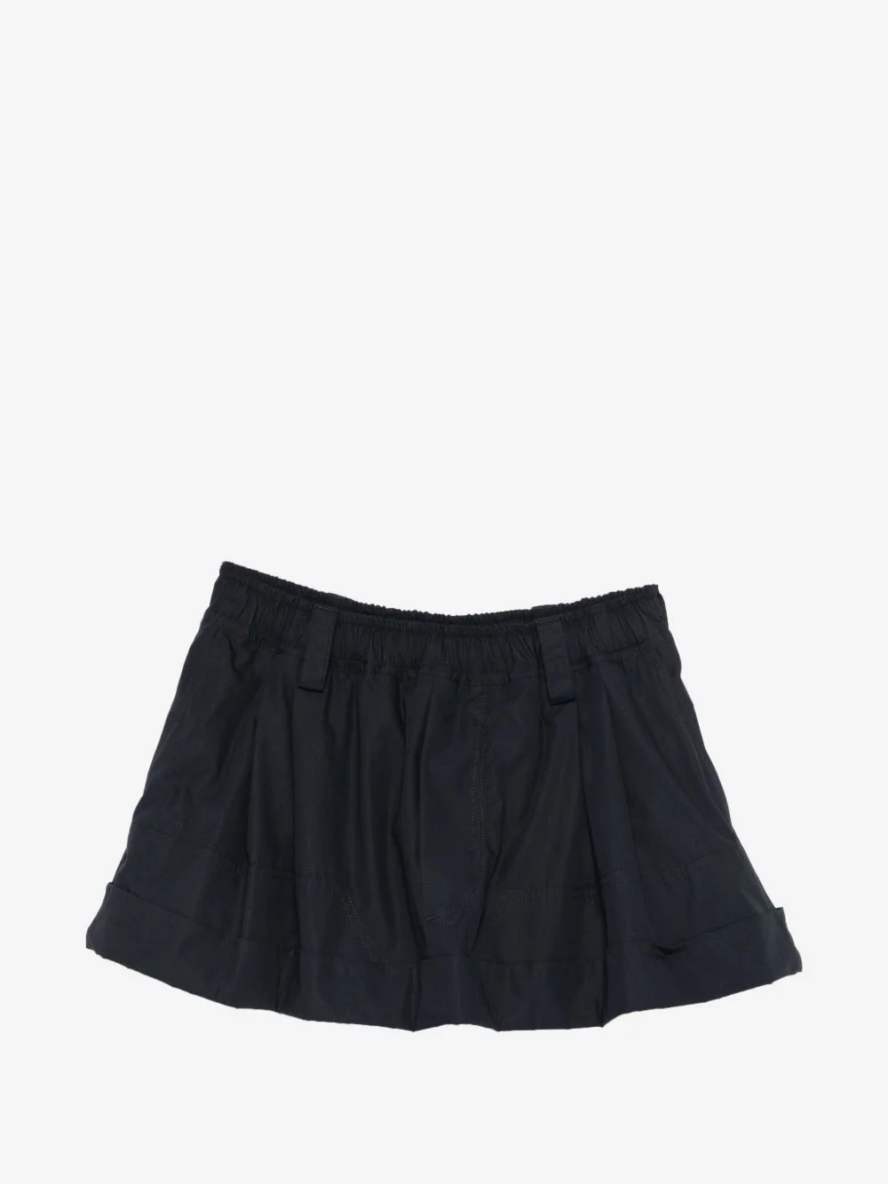 pleated elasticated shorts - 1