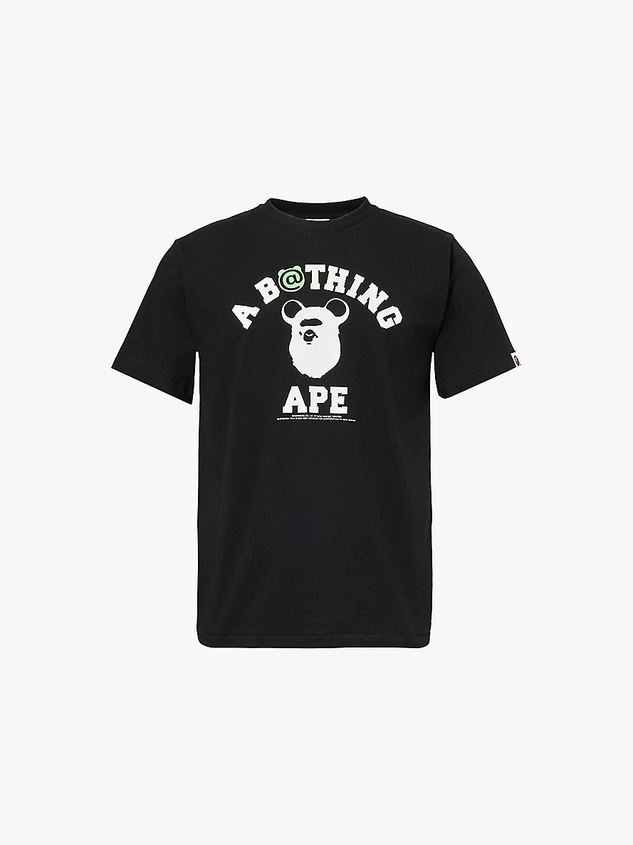 A Bathing Ape x Medicom Be@r graphic-print cotton-jersey T-shirt - 1