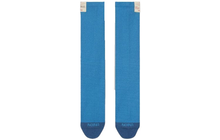 Air Jordan x Union Crossover Logo Solid Color Sports Socks Unisex One Pair Blue DA2563-410 - 2