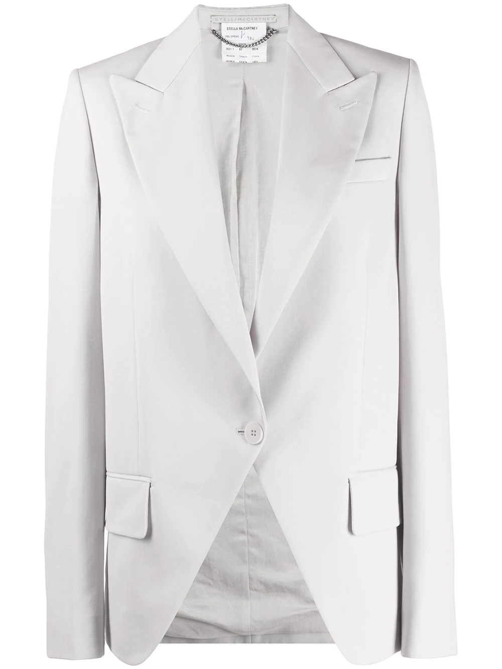 peak-lapel single-breasted blazer - 1