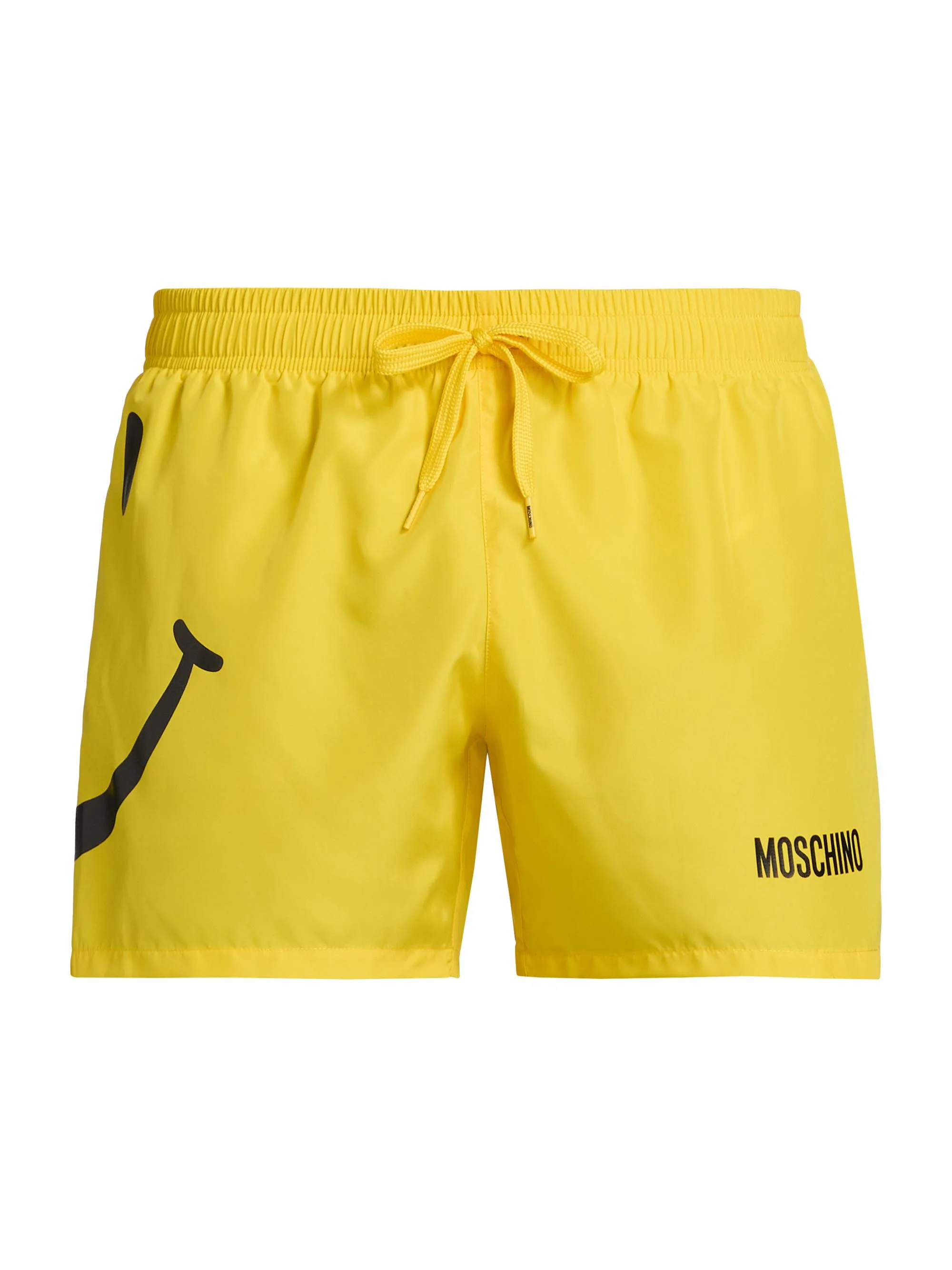 Men's Smiley Face Swim Shorts - Yellow - 1