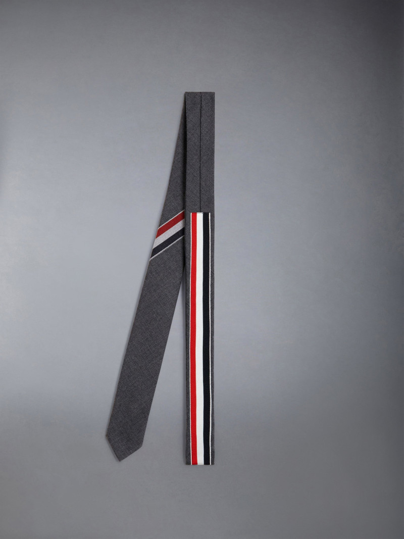 Thom Browne TWILL WOOL STRIPE TIE outlook