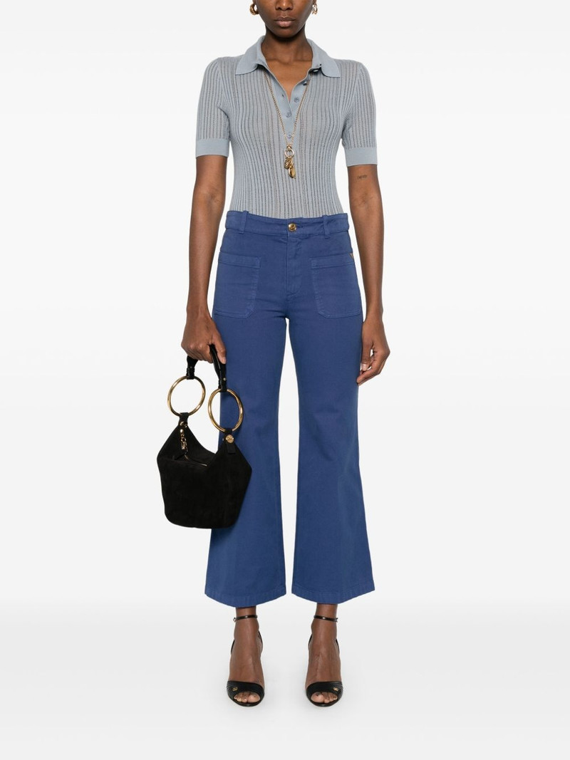 Chloé cotton cropped trousers outlook