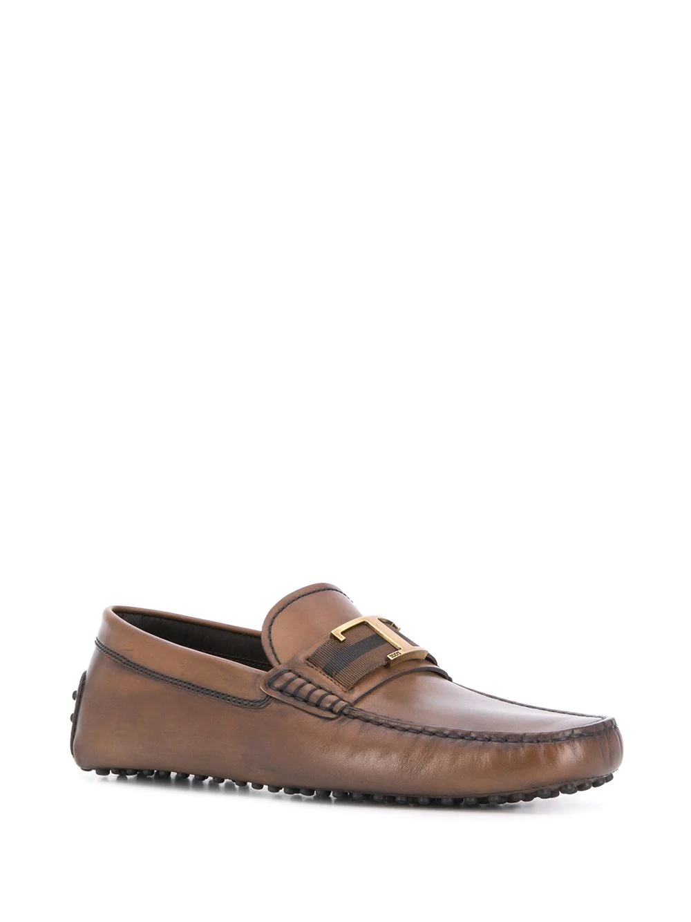 T plaque loafers - 2