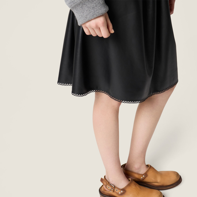 Nappa leather skirt 4