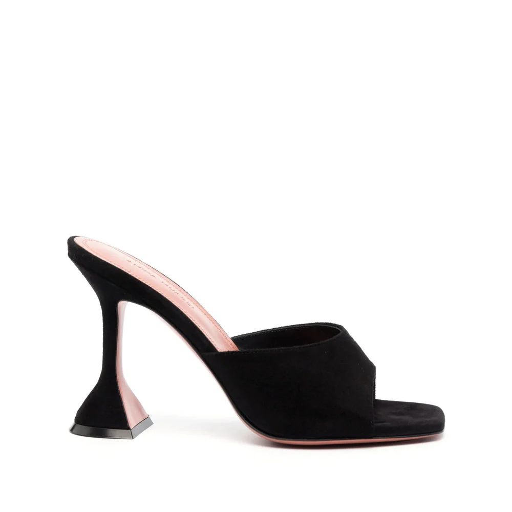 Amina Muaddi Black Sandals Women - 1