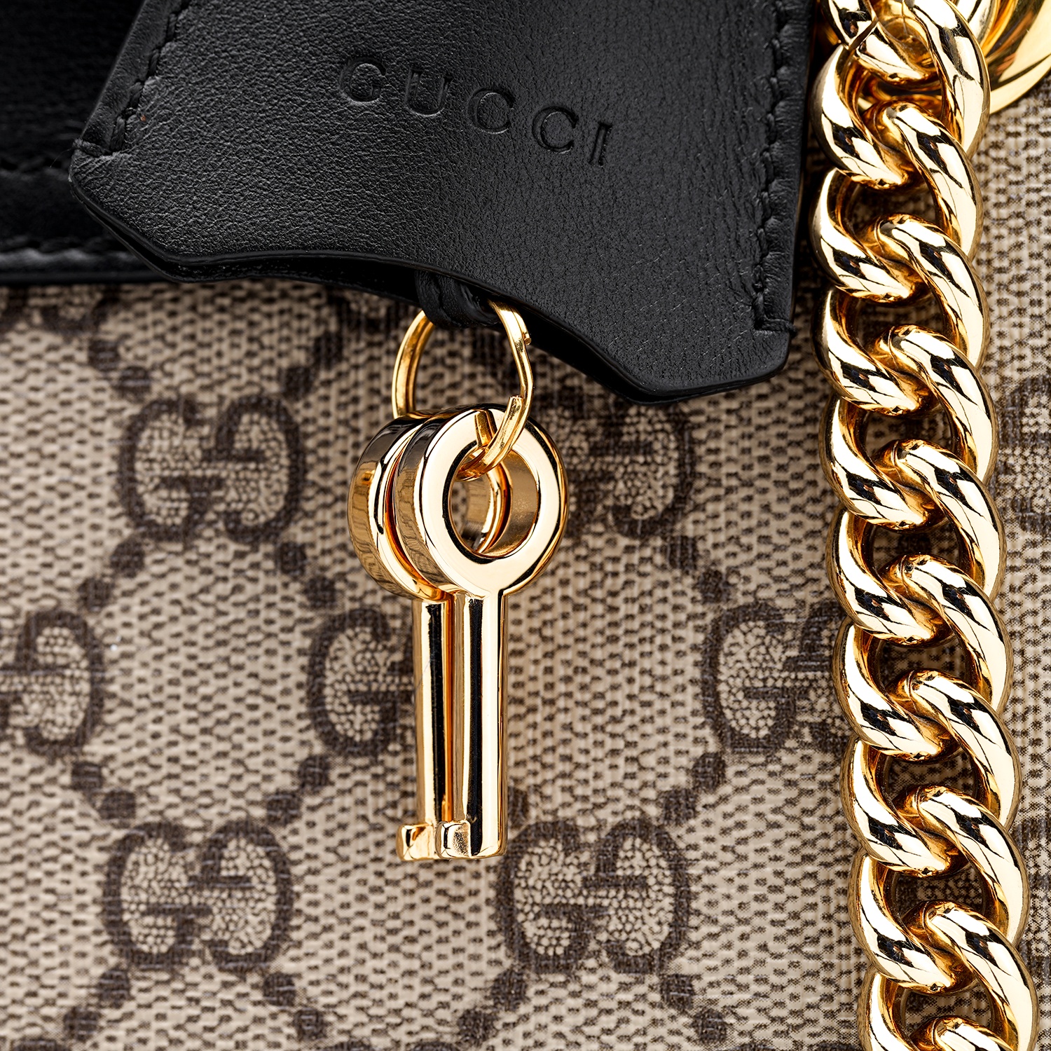 (WMNS) Gucci Padlock Small GG Shoulder Bag 'Beige Black' 498156-KHNKG-9769 - 7