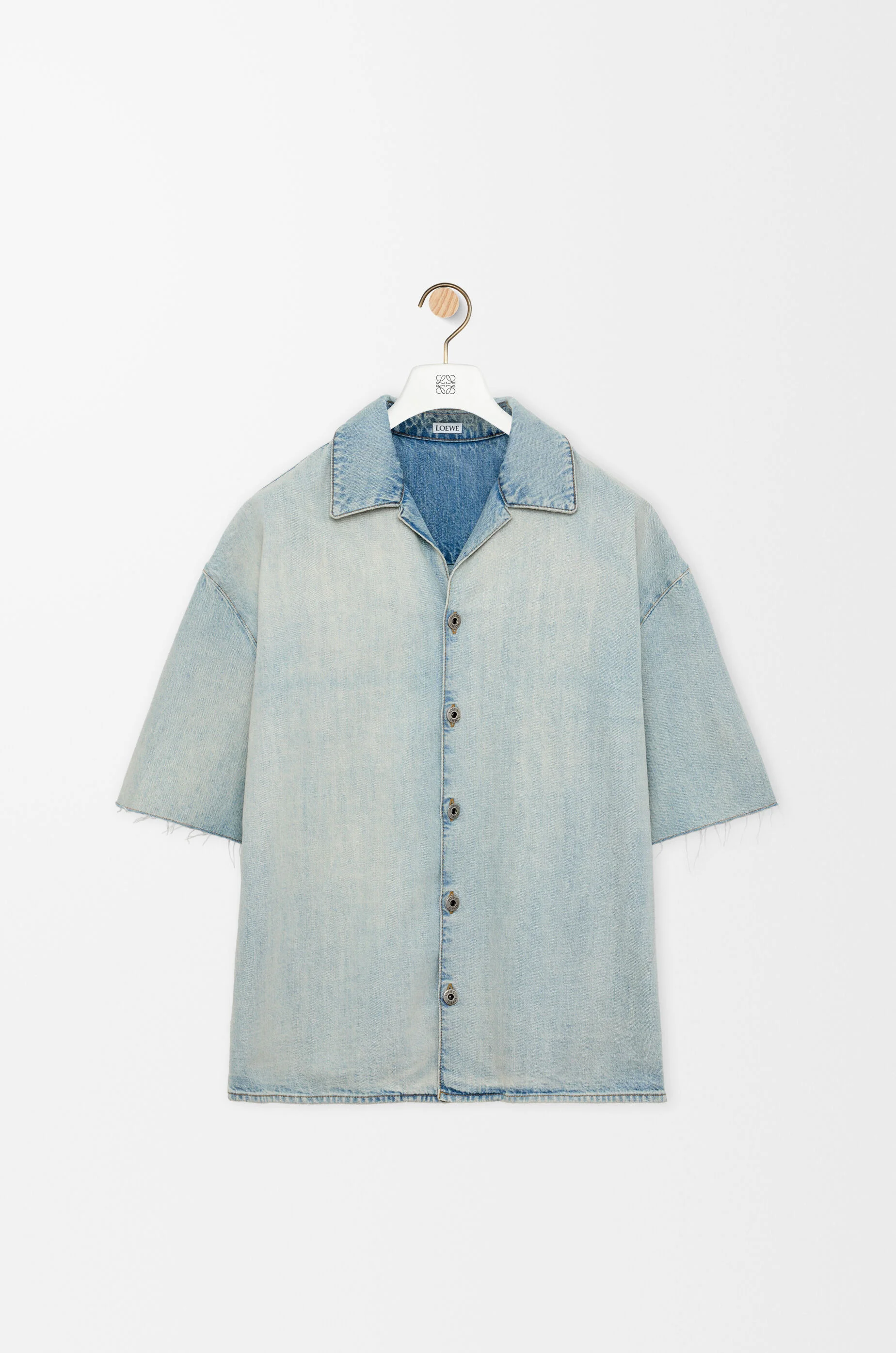 Anagram short sleeve shirt in denim - 1