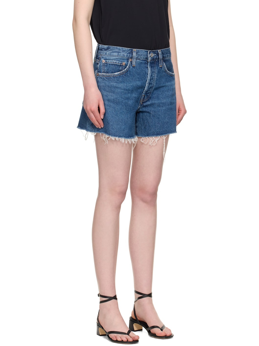 Blue Parker Long Denim Shorts - 2