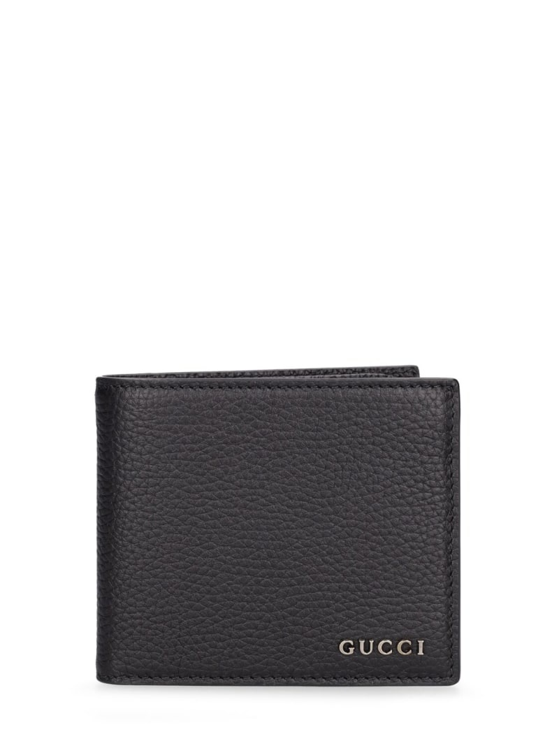 Script leather wallet - 1