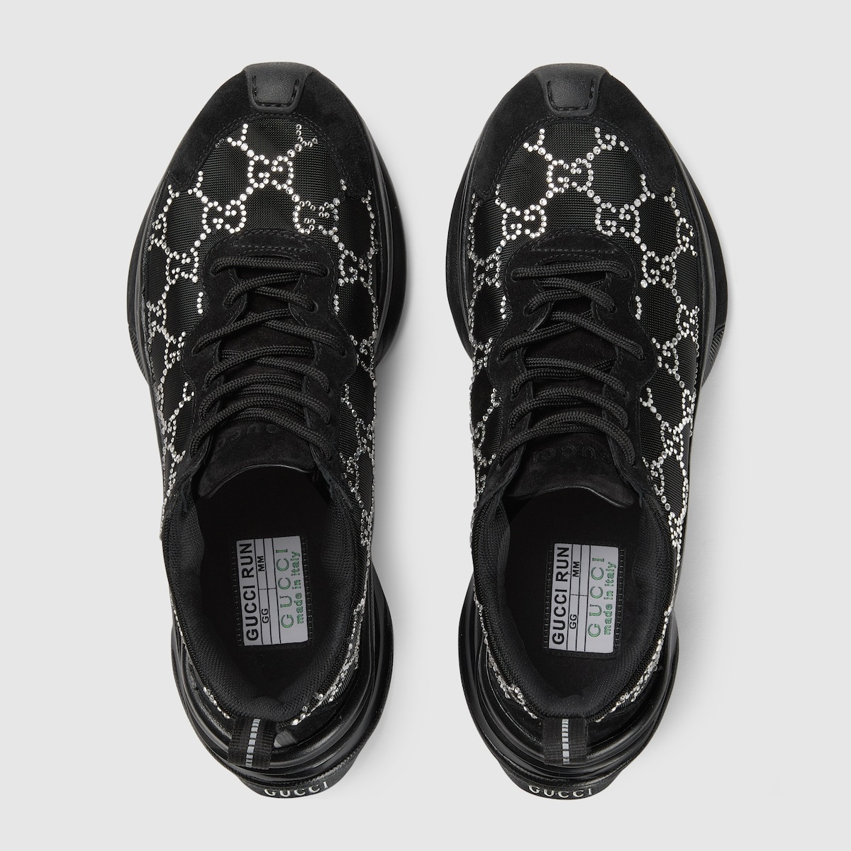 Women's Gucci Run GG crystal sneaker - 4
