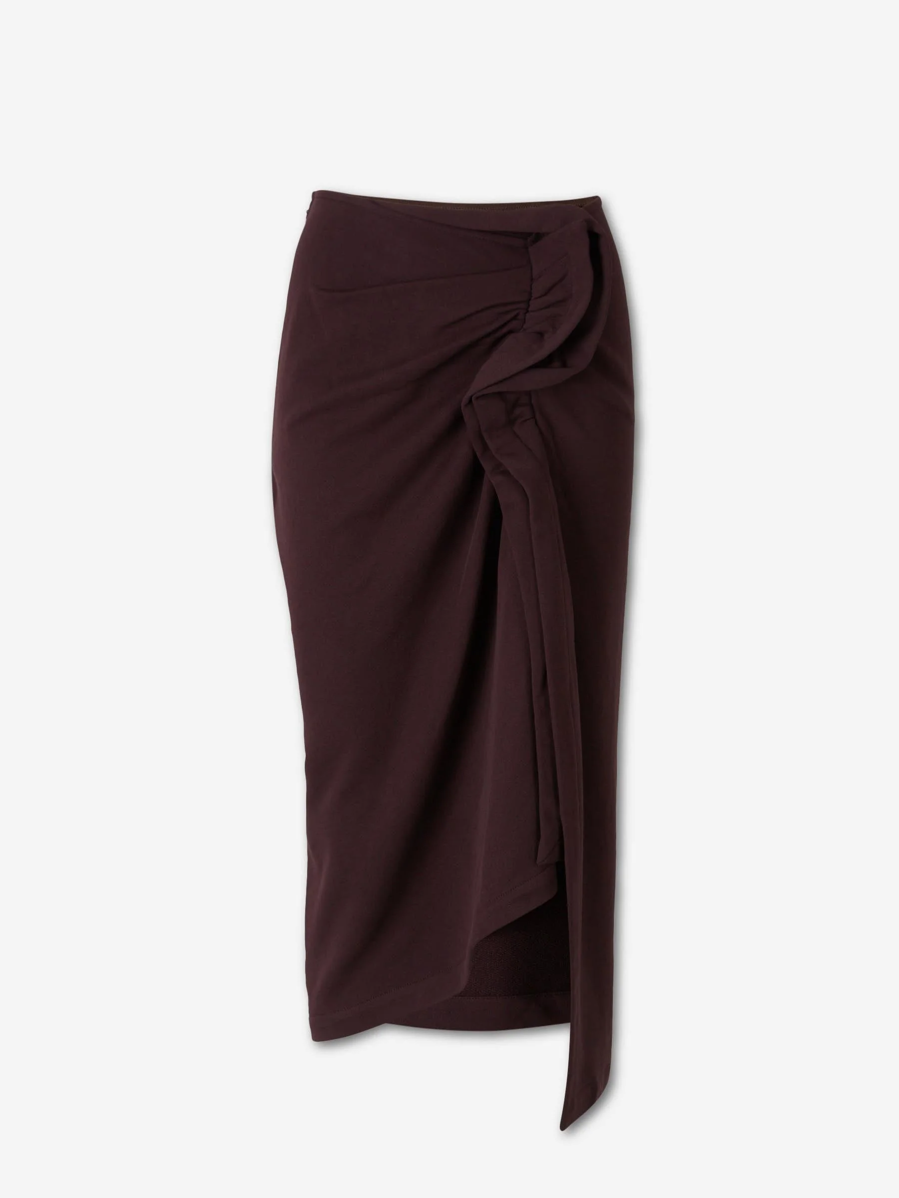 DRAPED MIDI SKIRT - 1