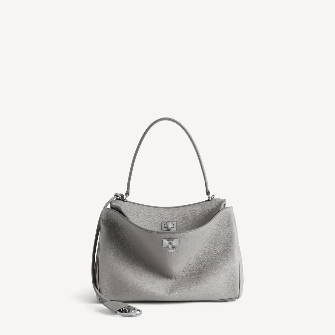 Women's Rodeo Handbag Small Grained Calfskin in Balenciaga Grey - 1
