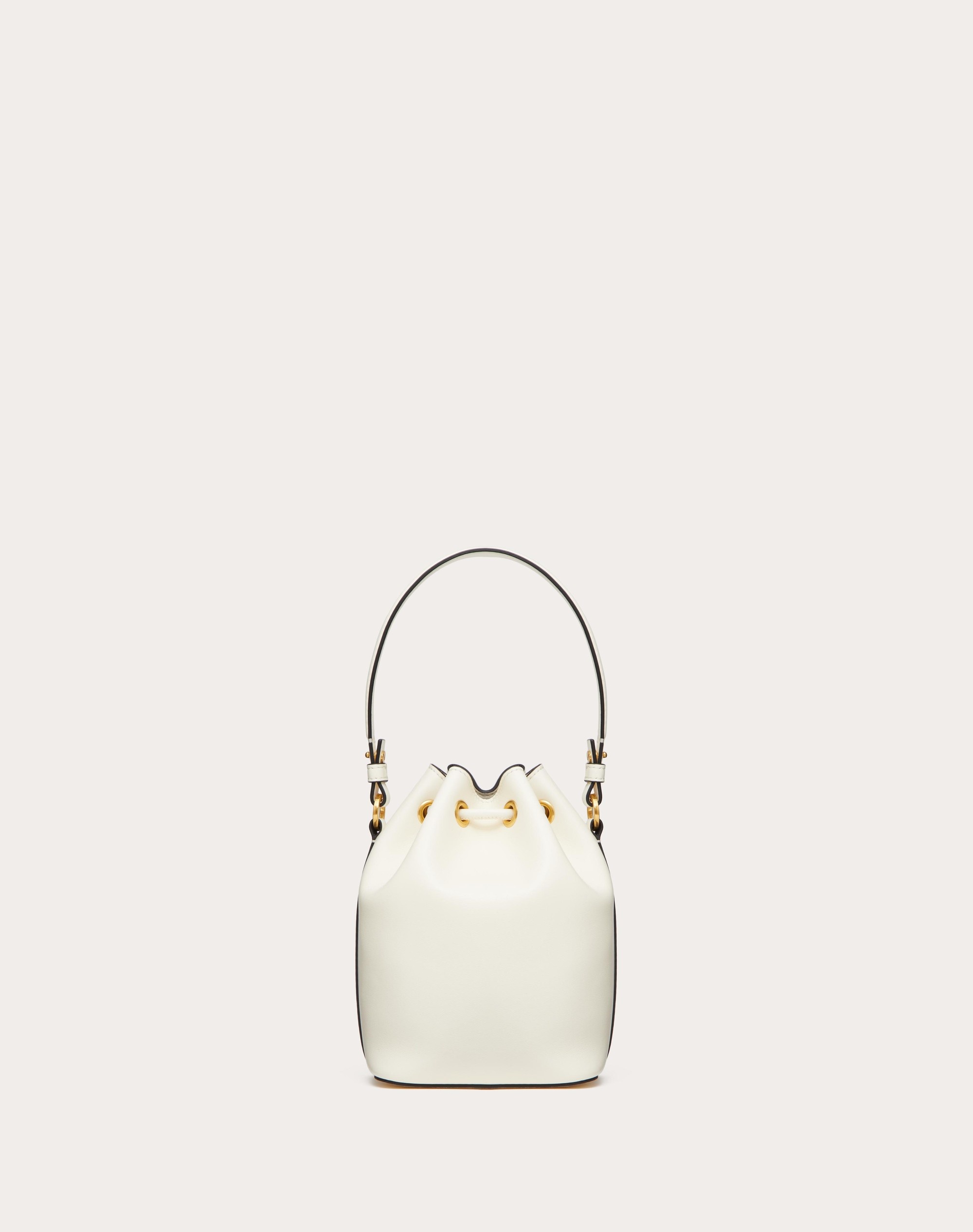 MINI VLOGO SIGNATURE BUCKET BAG IN NAPPA LEATHER - 3