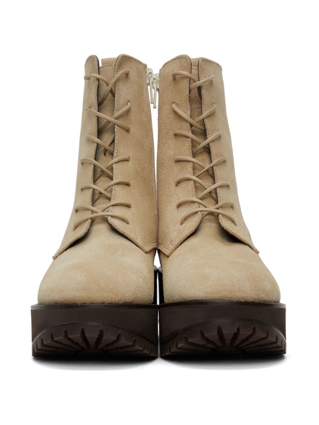 Beige Cobain Boots - 2