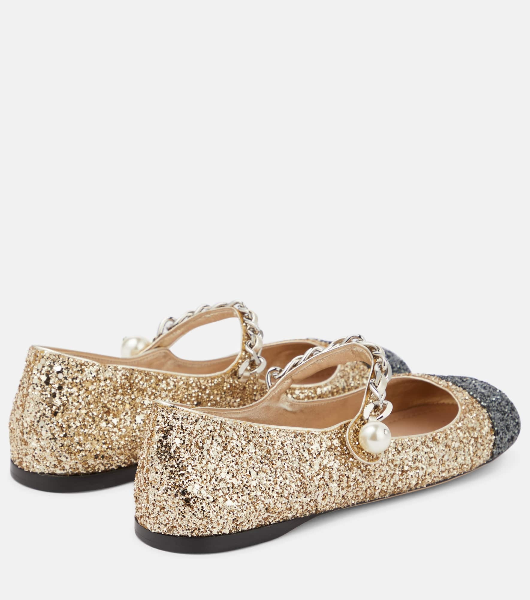Glitter ballet flats - 3