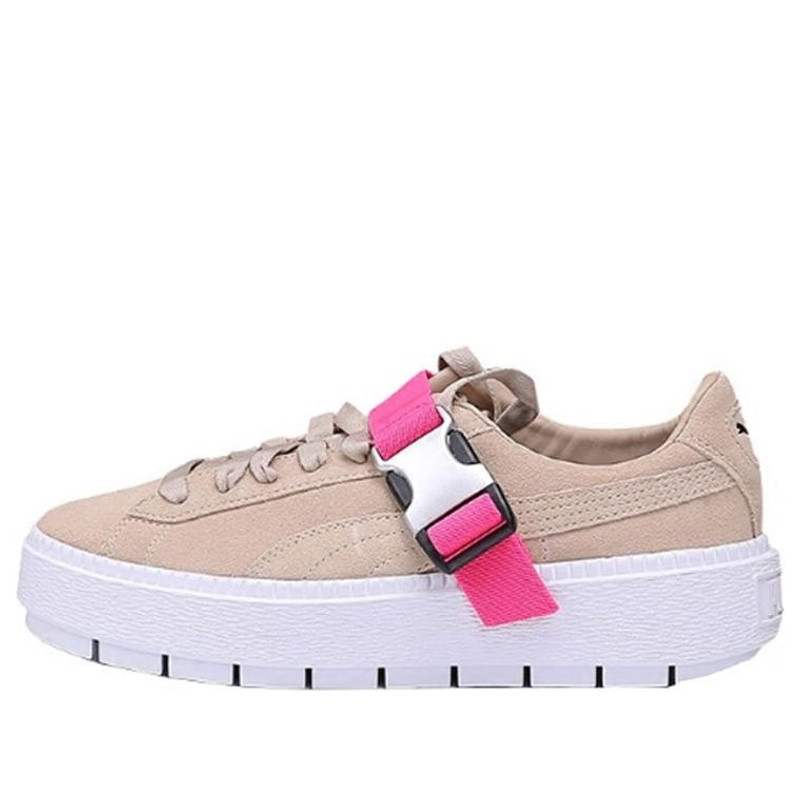 (WMNS) PUMA Fenty x Platform Trace Buckle 'Cement Pink' 367451-02 - 1