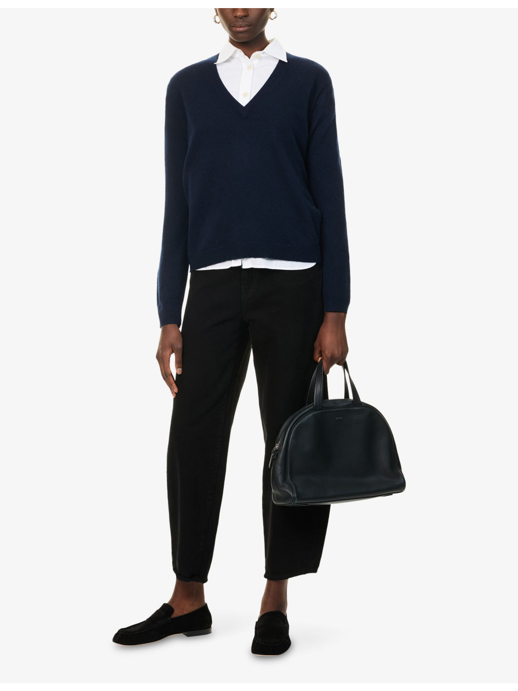 Flynn V-Neck Cashmere Jumper - 2