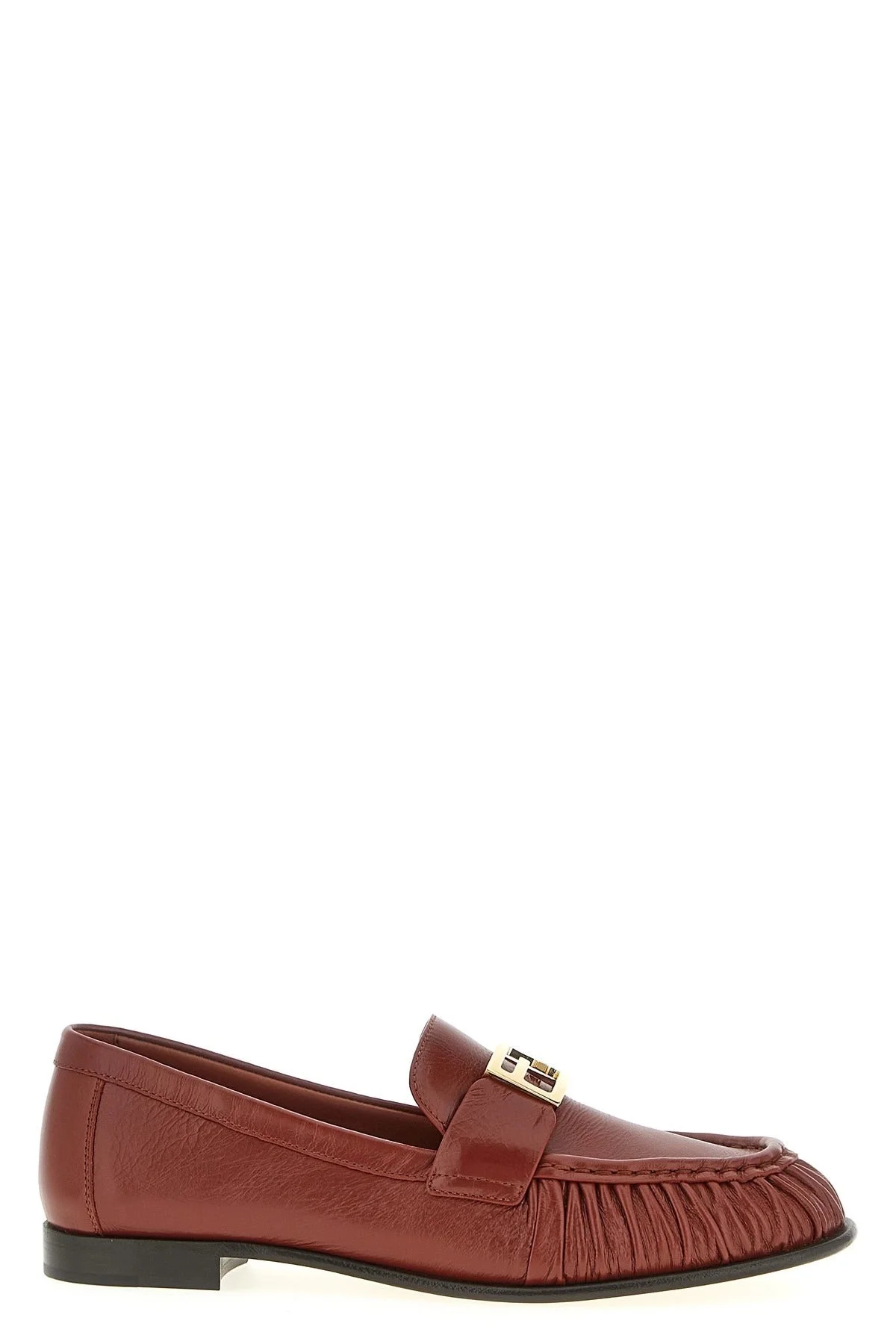 Fendi "baguette" Leather Loafers - 1