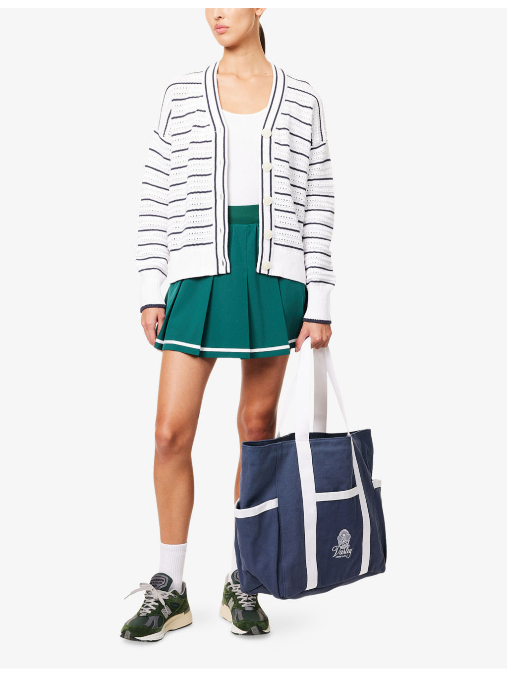 Antonia Striped Cotton-Knit Cardigan - 2