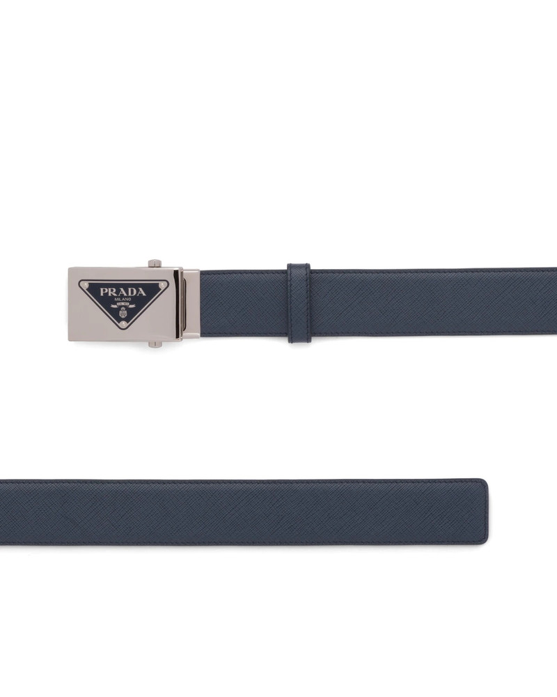 Saffiano leather belt 3