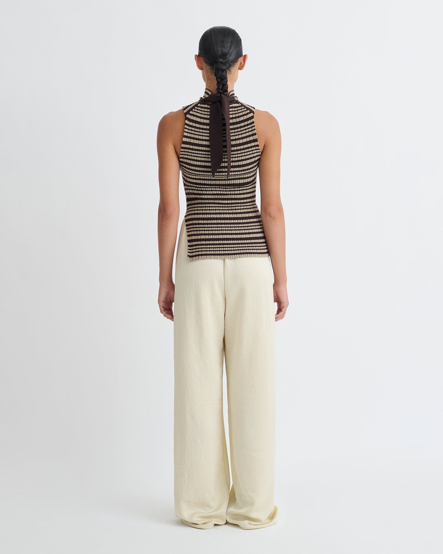 Fine Merino Rib Sleeveless Top - 4