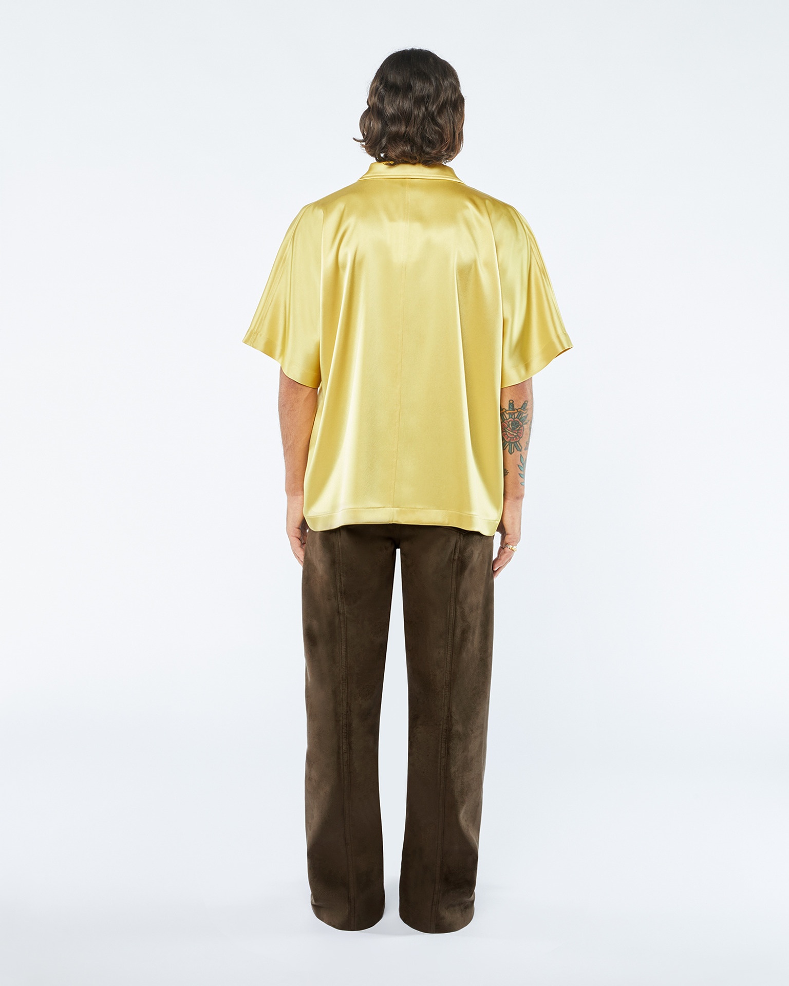 YUKI - Slip satin shirt - Yellow - 3