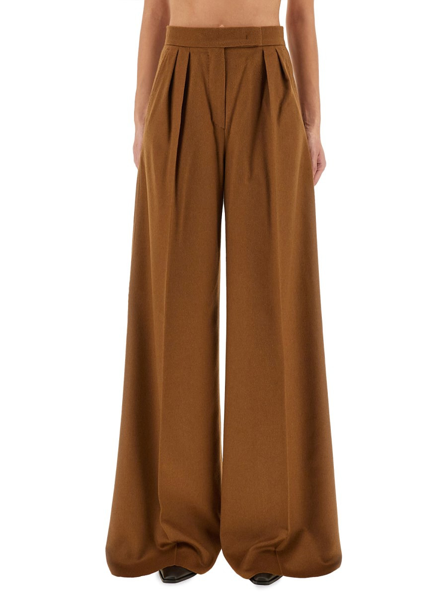 "BORNEO1234" CAMEL HAIR PANTS - 1
