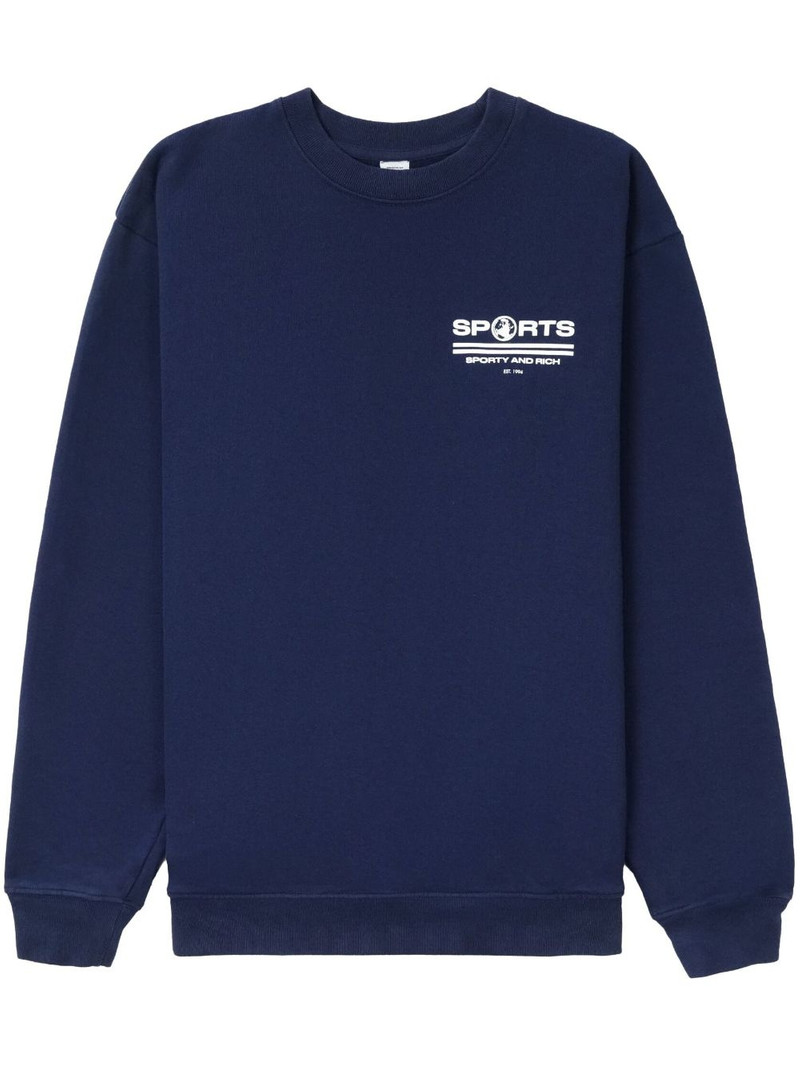 Sports logo-print sweatshirt 1