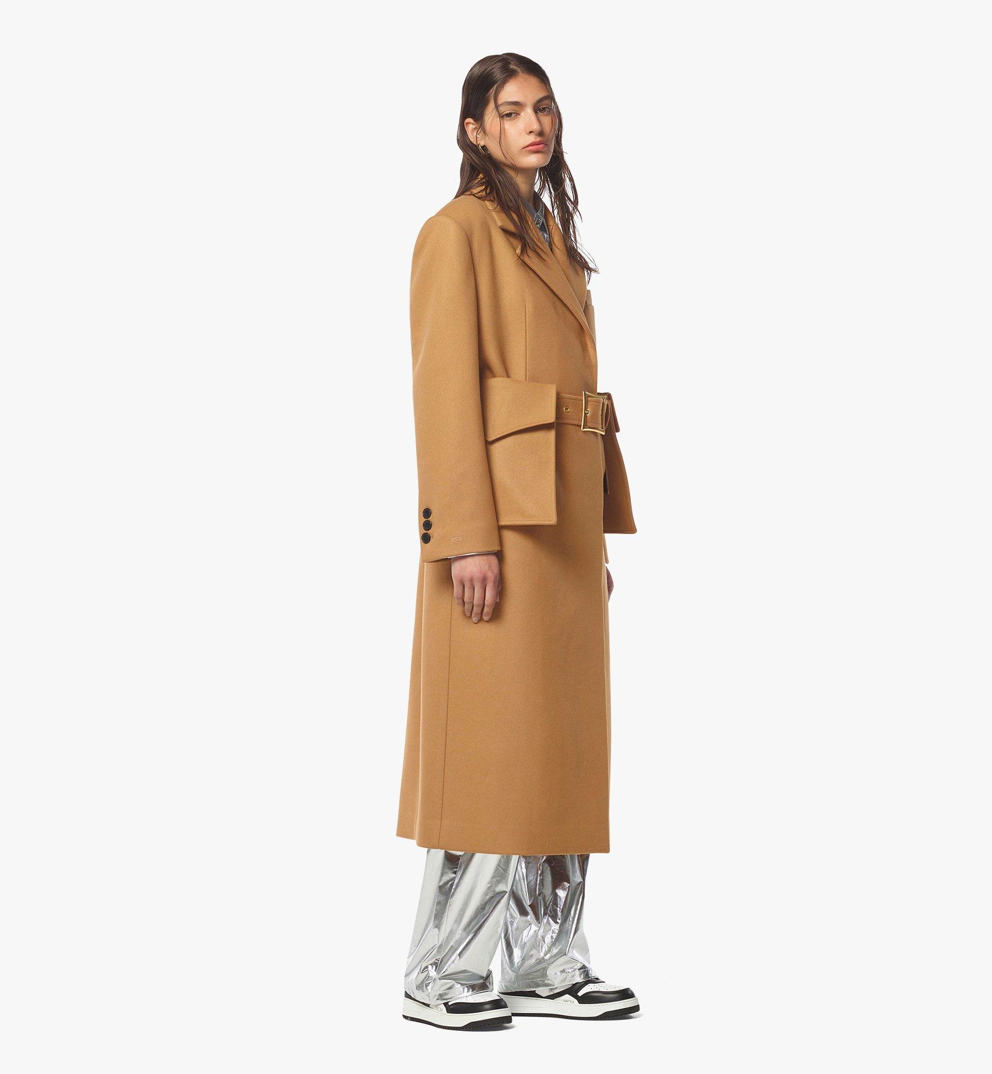 Wool-Cashmere Coat w/ Pocket Belt - 4